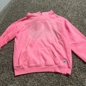 pink sweatshirt